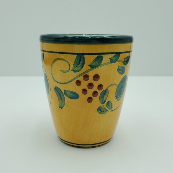 Whole Home French Country Berries En Provence Mugs Embossed Berries Green Leaves - Picture 7 of 9